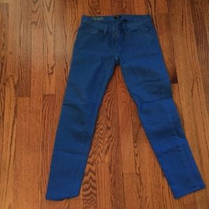 Blue Toothpick Skinny Jeans